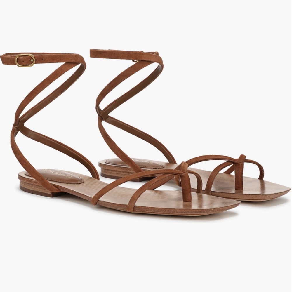 Veronica Beard Wrap Flat Sandals